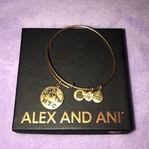 Alex and Ani New York City Skyline Gold Bracelet